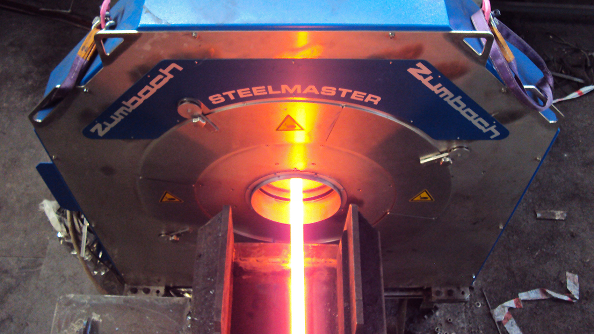 SMR Measuring a Hot Steel Rod